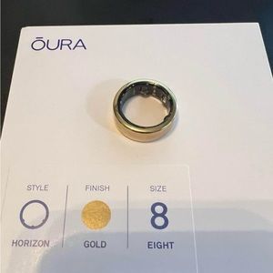 Oura Gen 3 Gold Horizon Ring Size 8